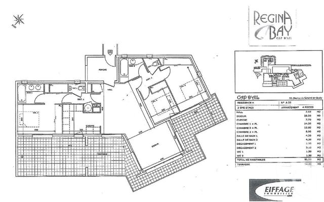 Afficher la photo en grand Appartement F4 à vendre - 4 pièces - 85.72 m2 - CAP D AIL - 06 - PROVENCE-ALPES-COTE-D-AZUR - Century 21 Agence Gastaldy