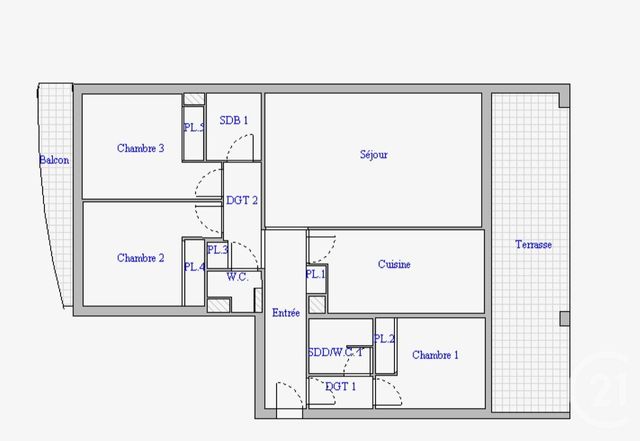Appartement T4 à vendre - 4 pièces - 95.5 m2 - BEAUSOLEIL - 06 - PROVENCE-ALPES-COTE-D-AZUR - Century 21 Agence Gastaldy Appartement T4 à vendre - 4 pièces - 95.5 m2 - BEAUSOLEIL - 06 - PROVENCE-ALPES-COTE-D-AZUR - Century 21 Agence Gastaldy