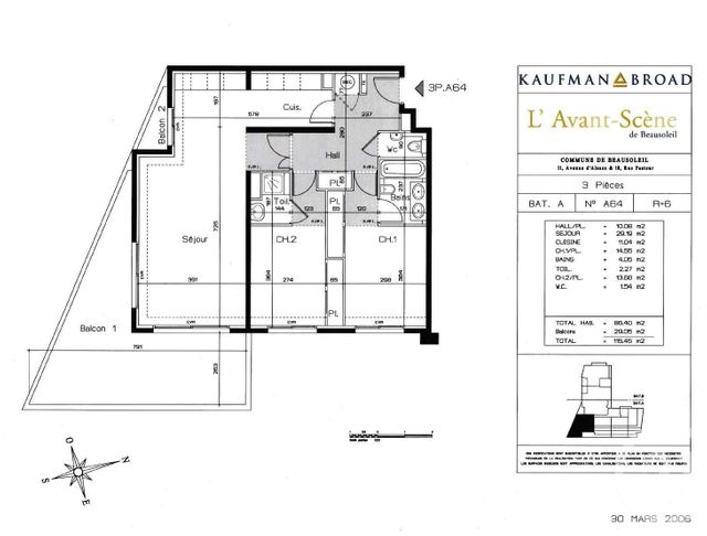 Afficher la photo en grand Appartement F3 à vendre - 3 pièces - 86.0 m2 - BEAUSOLEIL - 06 - PROVENCE-ALPES-COTE-D-AZUR - Century 21 Agence Gastaldy