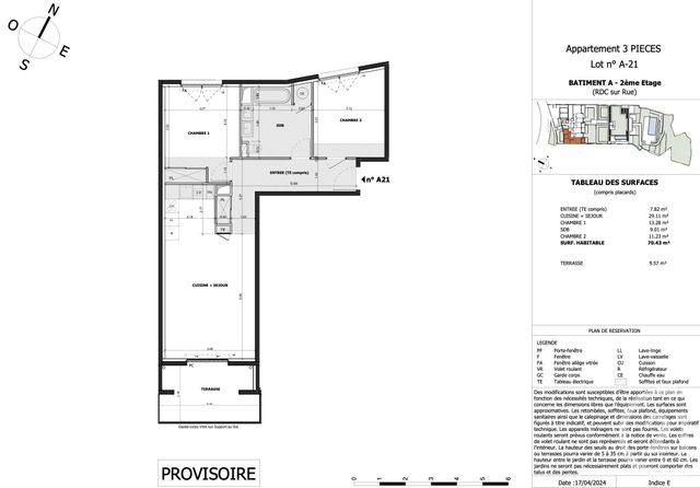 Appartement F3 à vendre - 3 pièces - 70.43 m2 - EZE - 06 - PROVENCE-ALPES-COTE-D-AZUR - Century 21 Agence Gastaldy