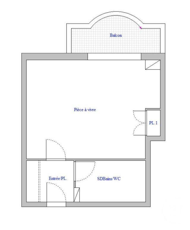 Appartement Studio à louer - 1 pièce - 29.66 m2 - CAP D AIL - 06 - PROVENCE-ALPES-COTE-D-AZUR - Century 21 Agence Gastaldy