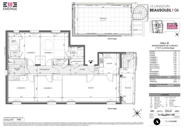 Appartement F5 à vendre - 5 pièces - 112.75 m2 - BEAUSOLEIL - 06 - PROVENCE-ALPES-COTE-D-AZUR - Century 21 Agence Gastaldy