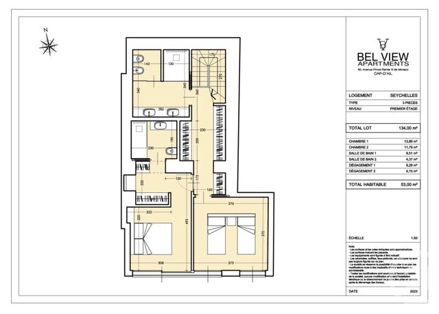 Afficher la photo en grand Appartement F3 à vendre - 3 pièces - 111.0 m2 - CAP D AIL - 06 - PROVENCE-ALPES-COTE-D-AZUR - Century 21 Agence Gastaldy