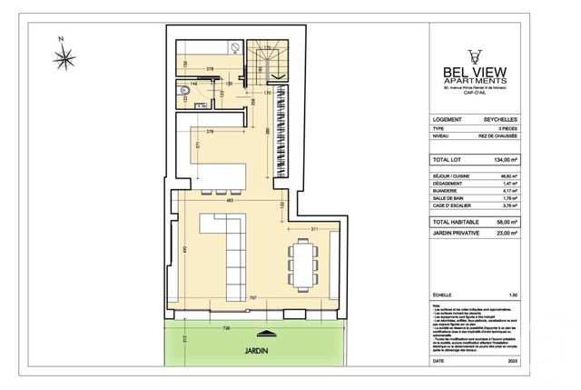 Afficher la photo en grand Appartement F3 à vendre - 3 pièces - 111.0 m2 - CAP D AIL - 06 - PROVENCE-ALPES-COTE-D-AZUR - Century 21 Agence Gastaldy