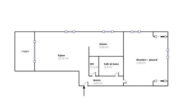 Appartement F2 à vendre - 2 pièces - 50.12 m2 - BEAUSOLEIL - 06 - PROVENCE-ALPES-COTE-D-AZUR - Century 21 Agence Gastaldy