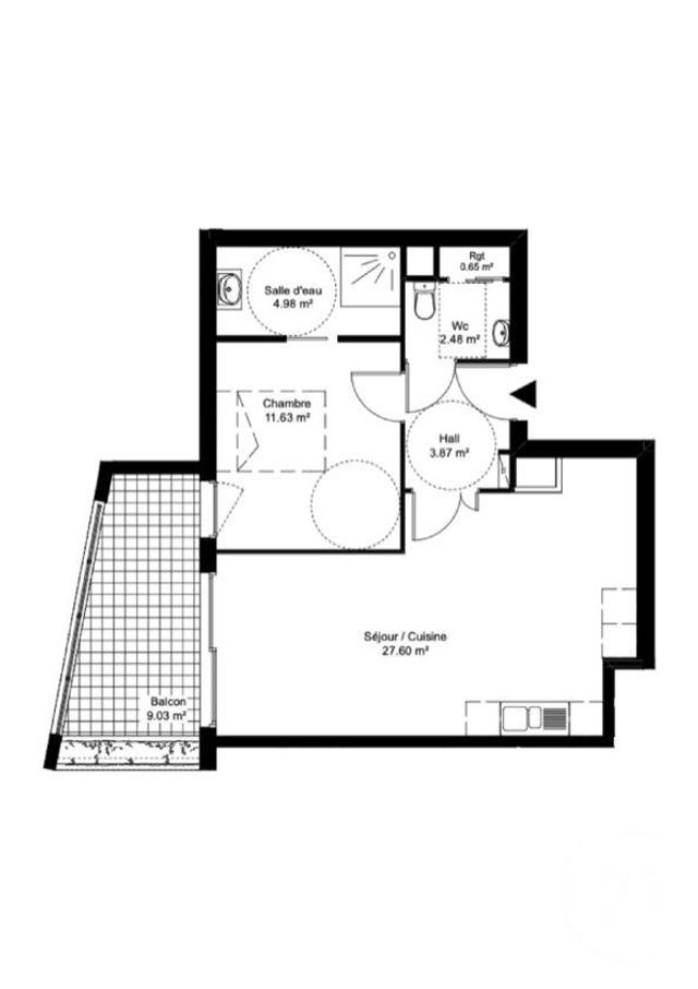 Appartement F2 à vendre - 2 pièces - 50.38 m2 - BEAUSOLEIL - 06 - PROVENCE-ALPES-COTE-D-AZUR - Century 21 Agence Gastaldy